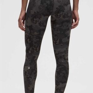 Lululemon Wunder Train 25 inches hidden heritage camo -size 0 like new